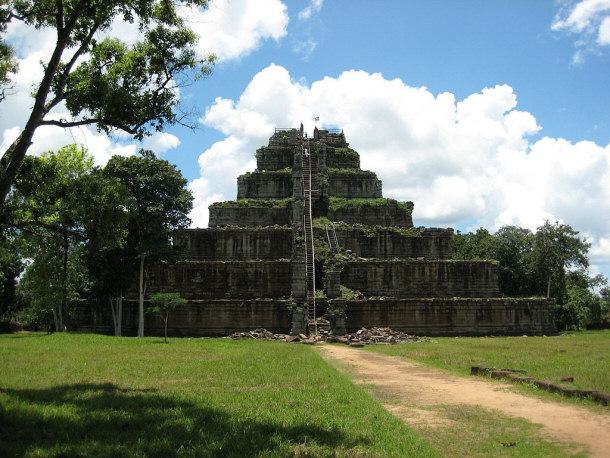 Ko Ker Temple Pyramid in Cambodia