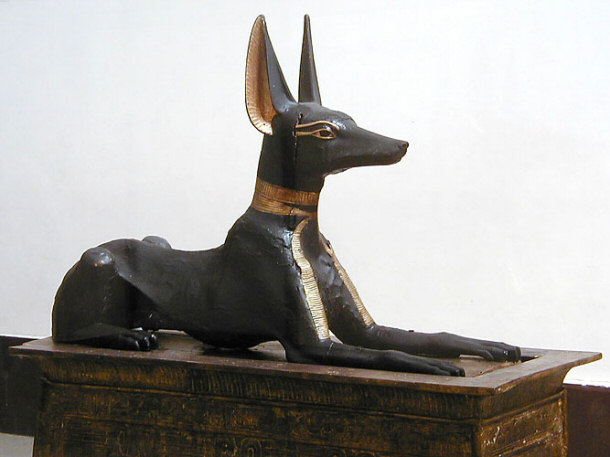 Anubis Figure Guarding the Entrance to Tutankhamun's Treasury Room