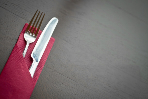 fork and knife, lunch