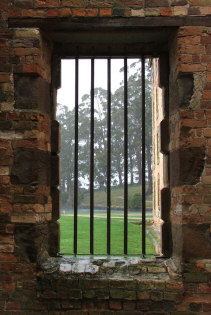 Jail window with a view