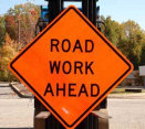 road work ahead