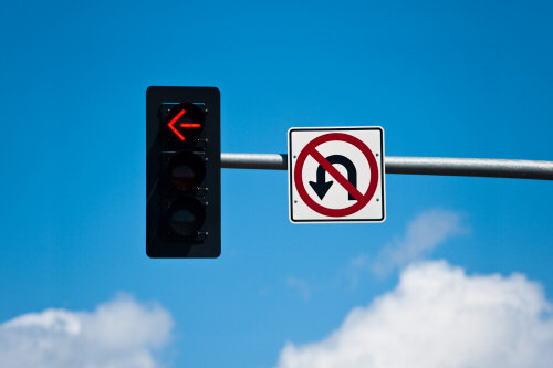 no uturn sign