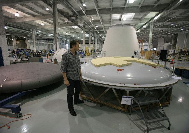 Billionaire Elon Musk space craft heat shield