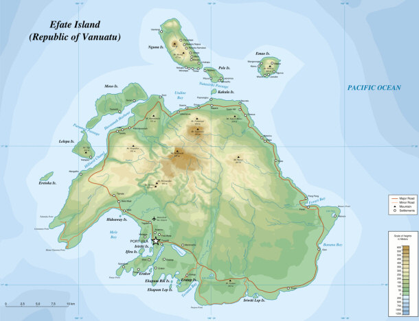 Efare Island was Originally Sandwich Island