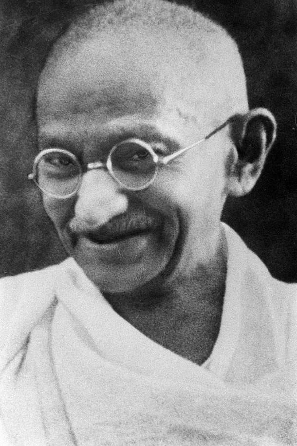 Gandhi Cracking a Smile