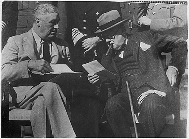 FDR and Churchill in Casablanca