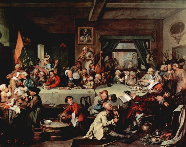 "Give us our Eleven Days" - Slogan Used to Protest the Switch - by William Hogarth