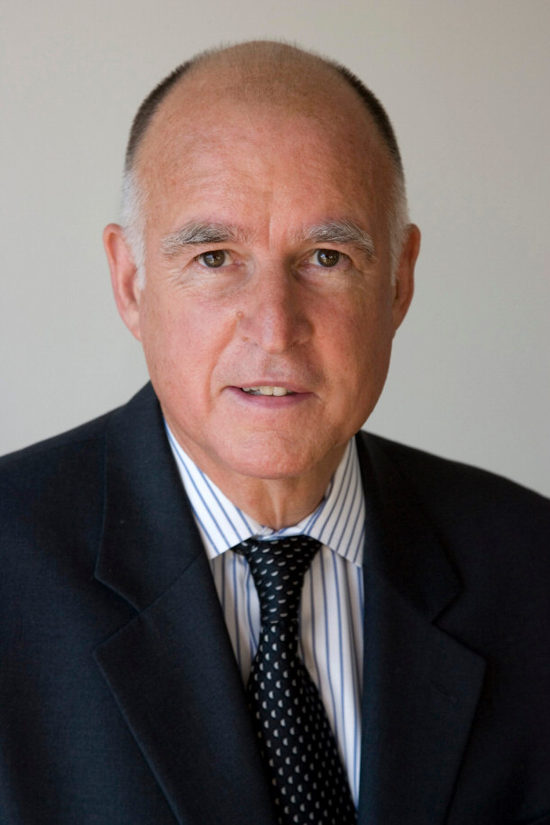 Jerry Brown was elected Govenor after Ronald Reagan