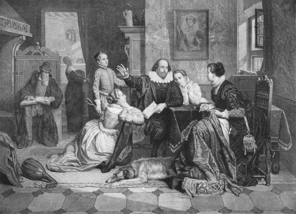 Artist Depiction of Shakespeare's Family Life