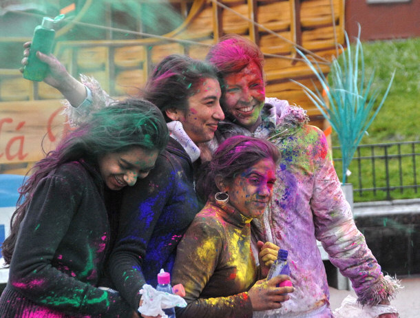 Holi Hindu Festival of Colors Celebrating Spring - Ritualistic Day for Forgiveness
