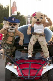 Wilbur the Wildcat and his wife Wilma