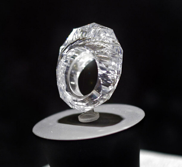 The Entire Ring is Made From a Single Diamond