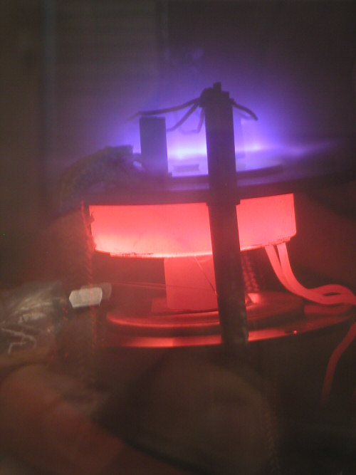 DC Plasma (violet) Increases Diamond Output in Chemical Vapor Deposition Chamber