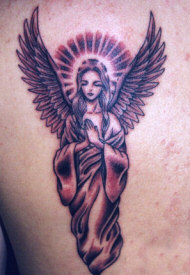 Angel Tattoo on back