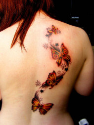 Butterfly Tattoo on back