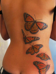 Butterfly Tattoo on back