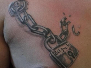 Chain Tattoo across chest