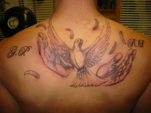Dove Tattoo on back