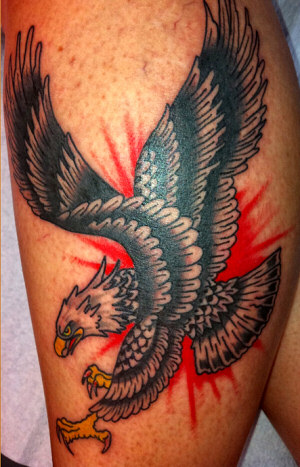 Eagle tattoo on arm