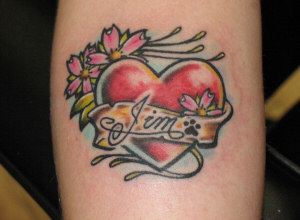 Heart Tattoo on arm