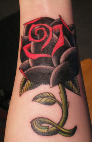Rose Tattoo on arm