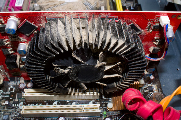 Dusty heat sink