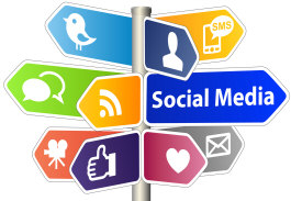 social media sign