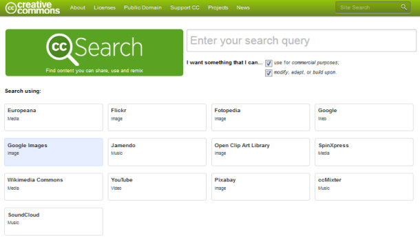 Creative Commons Search