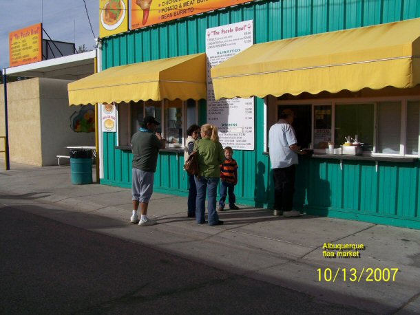 Albuquerque Flea Market 12 by osseous, on Flickr here are plenty of food vendors at the Albuquerque Flea Market, so even if you don't go to shop then you can try out some of the tastes of New Mexico.