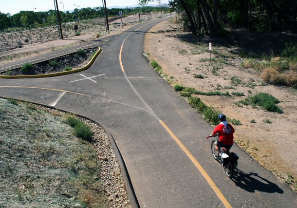 Red by City of Albuquerque, on Flickr Albuquerque takes its outdoor fun seriously and one of the prime examples of this is the Paseo del Bosque Trail.