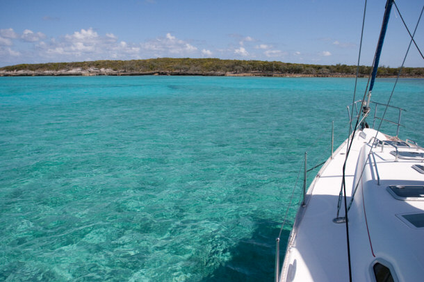 Sailing in the Sea of Abaco