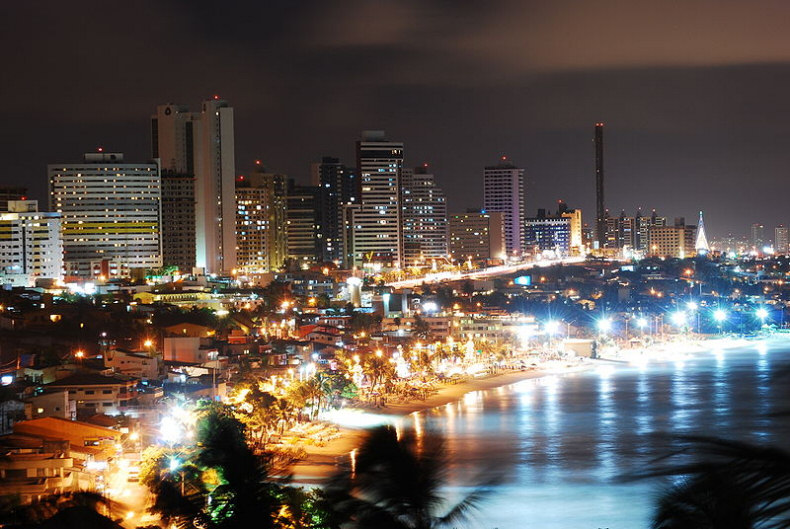 Negra Beach at night - Brazil