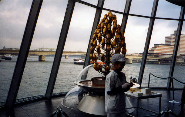 Cologne Germany Chocolate Museum Chocolate Fountain