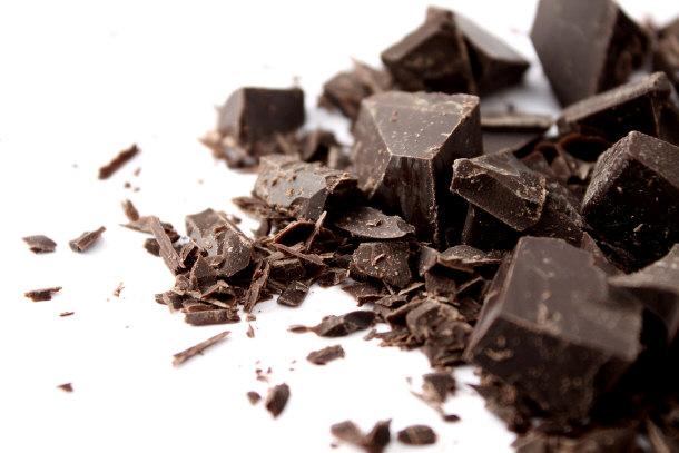 chopped dark chocolate