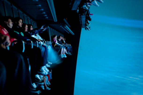 Soarin' in Action in Disney World. 