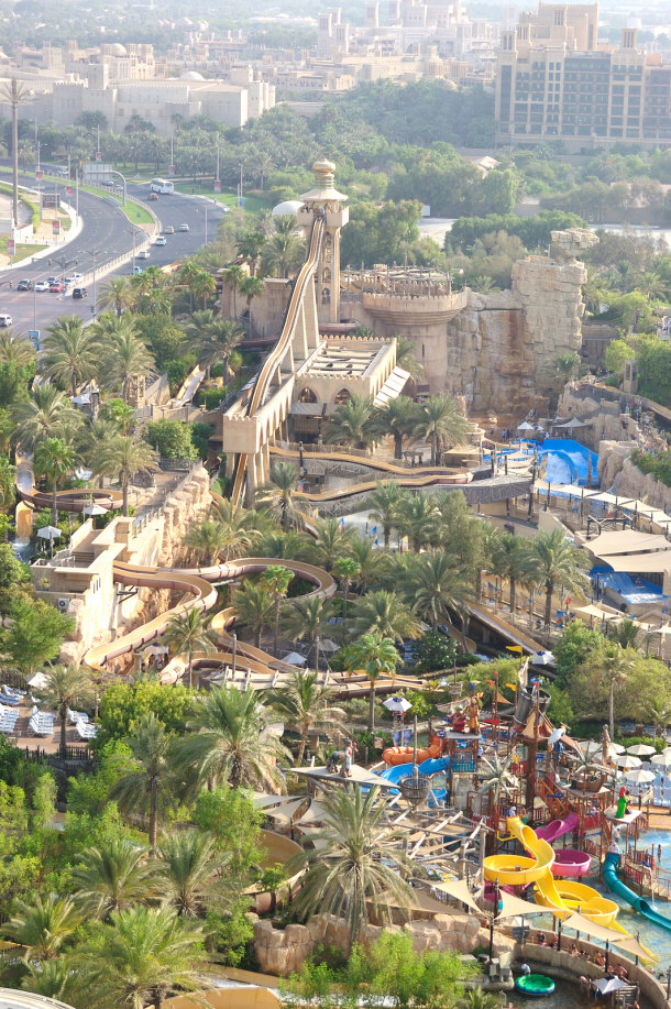 Aerial View of Wild Wadi Water Park - Dubai