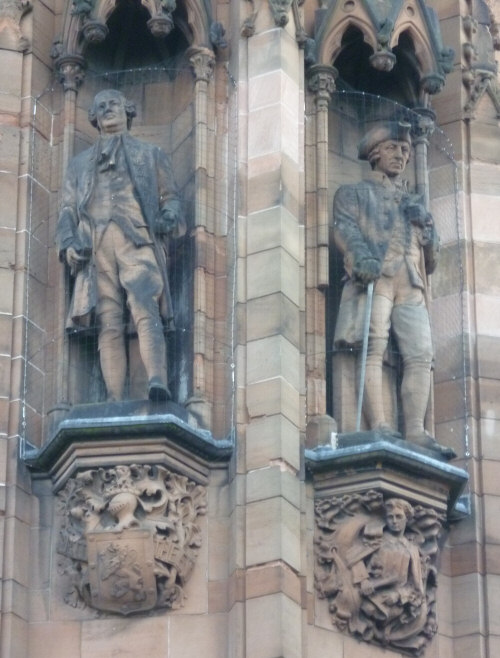 David Hume (left) and Adam Smith on Exterior