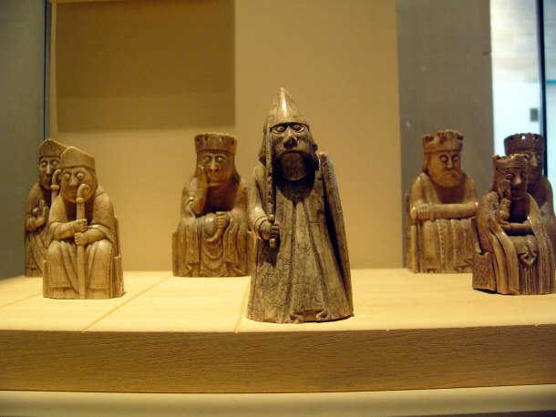 Lewis Chessman on Display at the National Museum of Scotland