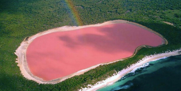 Overhead view of Hillier Lake in Recherch Archipelago