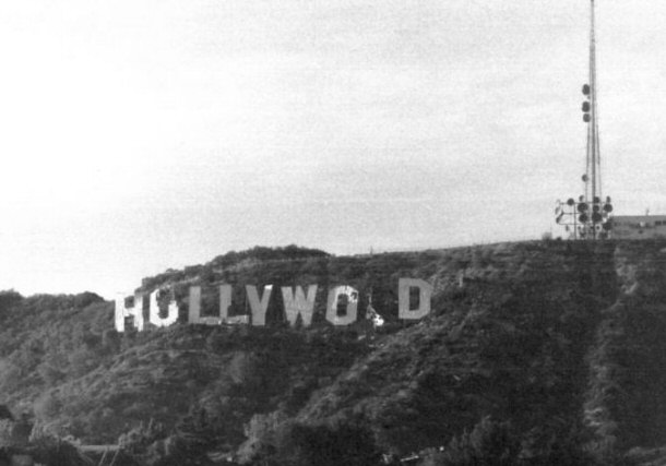Hollywood Sign as it Appeared During the 1970s at It's Most Dilapidated State