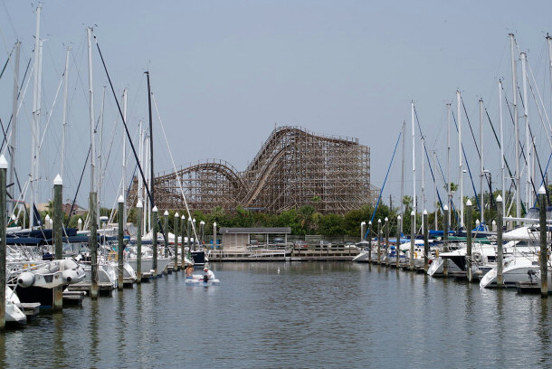 The Boardwalk Bullet at the Kemah Boardwalk