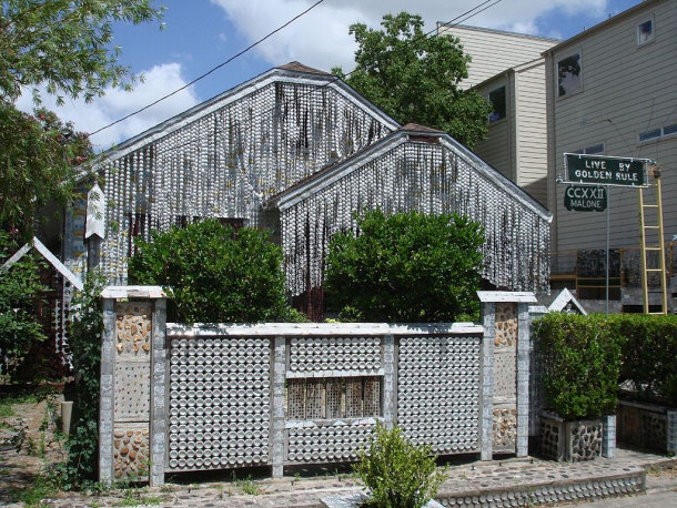 Front of Beer Can House