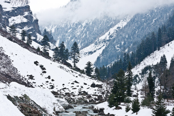 Mountains in Sonamarg near Kashmir