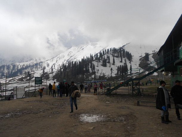 Gulmarg Gondola Station in Himalayan Mountains