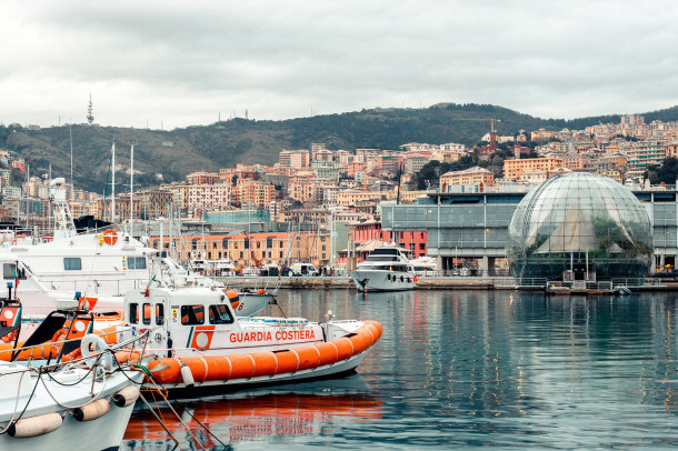 Genoa Italy port