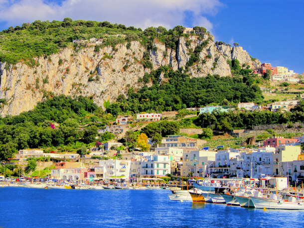 Capri Harbor Capri Italy