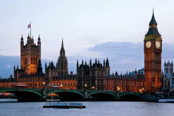 Parliment Big Ben Palaces of Westminster London England