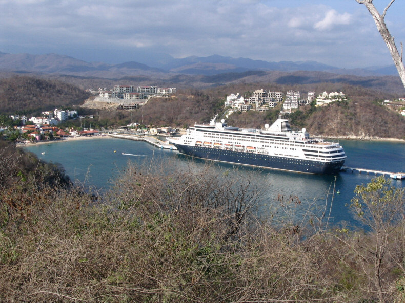 Holland America Line's MS Maasdam Moored in Huatulco