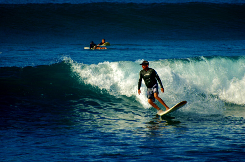 Surfers at The Pescadero Surf Camp