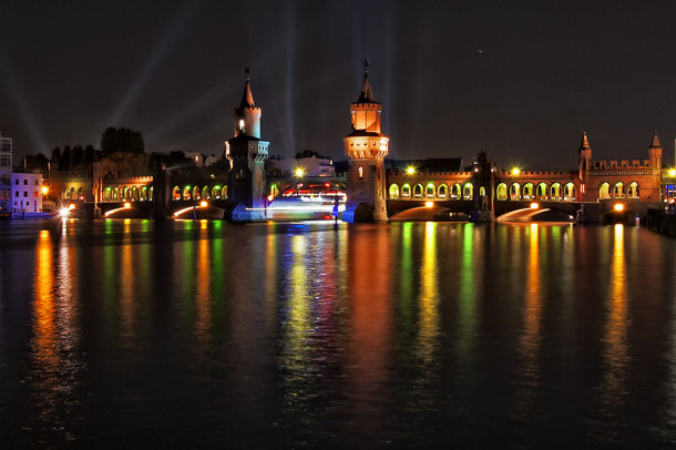 Berlin Germany night festival of lights